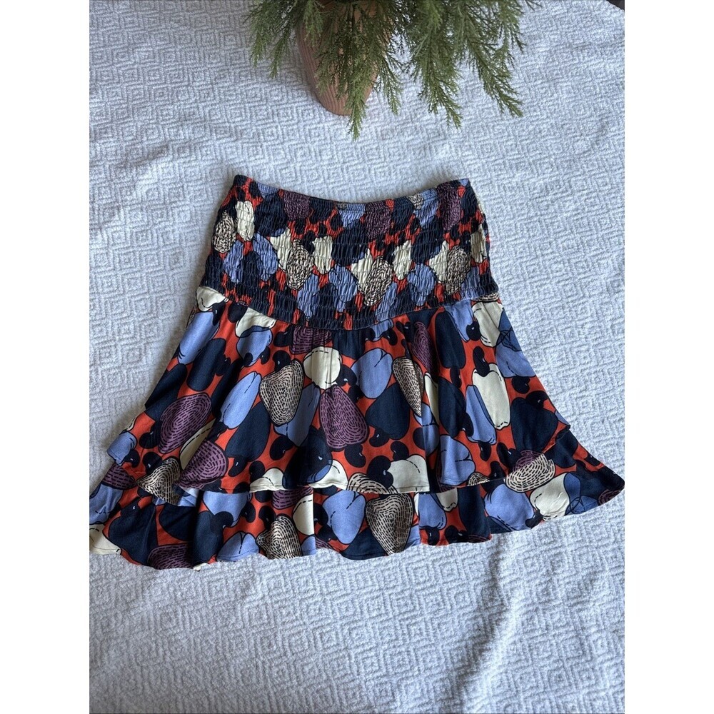 ANTHROPOLOGIE FARM RIO STEPHANIA MINI SKIRT SIZE L - Picture 9 of 10